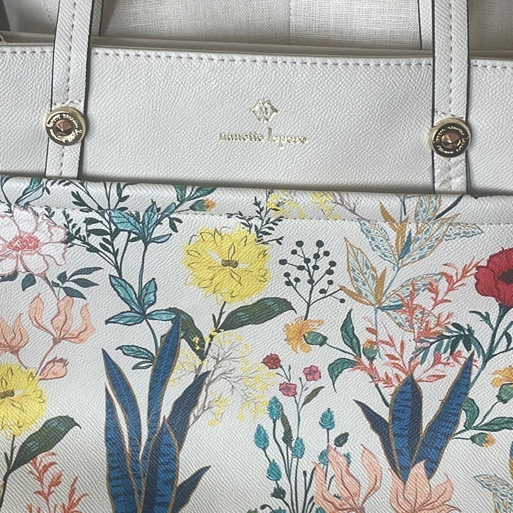 NANETTE LEPORE Bag Summer Botanical CottageCore Makena new vegan leather purse - Picture 4 of 16
